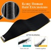 image:imageSunny Hair Tape in Weft Hair Extensions Human Hair 1 Jet Black 18 InchIJTP1 Jet Black