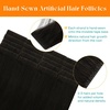 image:imageSunny Hair Tape in Weft Hair Extensions Human Hair 1 Jet Black 18 InchIJTP2 Darkest Brown