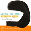 image:imageSunny Hair Tape in Weft Hair Extensions Human Hair 1 Jet Black 18 InchIJTP2 Darkest Brown