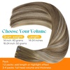 image:imageSunny Hair Tape in Weft Hair Extensions Human Hair 1 Jet Black 18 InchIJTP3822 Brown Balayage Blonde