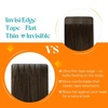 image:imageSunny Hair Tape in Weft Hair Extensions Human Hair 1 Jet Black 18 InchIJTP4427 Brown to Caramel Blonde