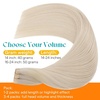 image:imageSunny Hair Tape in Weft Hair Extensions Human Hair 1 Jet Black 18 InchIJTP60 Bleach Blonde