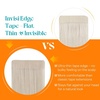 image:imageSunny Hair Tape in Weft Hair Extensions Human Hair 1 Jet Black 18 InchIJTP60 Bleach Blonde