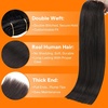 image:imageSunny Hair Weft Hair Extensions Human Hair Dark Brown With BlondeA1 1CMocha Black