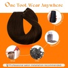 image:imageSunny Hair Weft Hair Extensions Human Hair Dark Brown With BlondeA1 4Chocolate Brown
