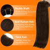 image:imageSunny Hair Weft Hair Extensions Human Hair Dark Brown With BlondeA1 4Chocolate Brown