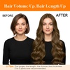 image:imageSunny Hair Weft Hair Extensions Human Hair Dark Brown With BlondeA23Golden Walnut Brown