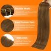 image:imageSunny Hair Weft Hair Extensions Human Hair Dark Brown With BlondeA28Light Brown