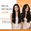 image:imageSunny Hair Weft Hair Extensions Human Hair Dark Brown With BlondeA3 4P27Brown Highlight