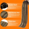 image:imageSunny Hair Weft Hair Extensions Human Hair Dark Brown With BlondeA34244Dark Brown Balayage Golden Blonde