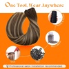 image:imageSunny Hair Weft Hair Extensions Human Hair Dark Brown With BlondeA34244Dark Brown Balayage Golden Blonde