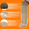 image:imageSunny Hair Weft Hair Extensions Human Hair Dark Brown With BlondeA3SUNAsh Blonde Ombre