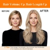 image:imageSunny Hair Weft Hair Extensions Human Hair Dark Brown With BlondeA4 16P22Golden Blonde Highlights