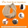 image:imageSunny Hair Weft Hair Extensions Human Hair Dark Brown With BlondeA4 16P22Golden Blonde Highlights