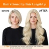 image:imageSunny Hair Weft Hair Extensions Human Hair Dark Brown With BlondeA4 60Platinum Blonde