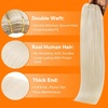 image:imageSunny Hair Weft Hair Extensions Human Hair Dark Brown With BlondeA4 60Platinum Blonde