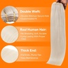 image:imageSunny Hair Weft Hair Extensions Human Hair Dark Brown With BlondeA41000White Blonde