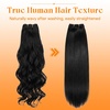 image:imageSunny Hair Weft Hair Extensions Human Hair Dark Brown With BlondeA41000White Blonde