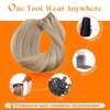 image:imageSunny Hair Weft Hair Extensions Human Hair Dark Brown With BlondeA410P60Light Blonde Highlights