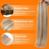 image:imageSunny Hair Weft Hair Extensions Human Hair Dark Brown With BlondeA410P60Light Blonde Highlights