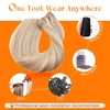 image:imageSunny Hair Weft Hair Extensions Human Hair Dark Brown With BlondeA418P613Ash Blonde Highlights