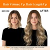 image:imageSunny Hair Weft Hair Extensions Human Hair Dark Brown With BlondeA43822Cool Brown Ombre Blonde