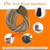 image:imageSunny Hair Weft Hair Extensions Human Hair Dark Brown With BlondeA48228Light Brown Balayage Medium Blonde