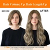 image:imageSunny Hair Weft Hair Extensions Human Hair Dark Brown With BlondeA48228Light Brown Balayage Medium Blonde