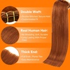 image:imageSunny Hair Weft Hair Extensions Human Hair Dark Brown With BlondeA6350Copper