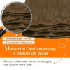 image:imageSunny Hair Weft Hair Extensions Human Hair Dark Brown With BlondeA77Light Chestnut Brown