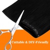 image:imageSunny Hair Weft Hair Extensions Human Hair Dark Brown With BlondeButterfly1 1Jet Black