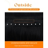 image:imageSunny Hair Weft Hair Extensions Human Hair Dark Brown With BlondeButterfly111BS1B Black Balayage Silver Grey