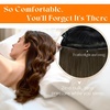 image:imageSunny Hair Weft Hair Extensions Human Hair Dark Brown With BlondeButterfly1133 Mahogany Brown