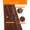 image:imageSunny Hair Weft Hair Extensions Human Hair Dark Brown With BlondeButterfly1133 Mahogany Brown