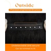 image:imageSunny Hair Weft Hair Extensions Human Hair Dark Brown With BlondeButterfly11B Natural Black