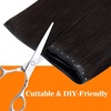 image:imageSunny Hair Weft Hair Extensions Human Hair Dark Brown With BlondeButterfly11C Mocha Brown