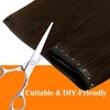 image:imageSunny Hair Weft Hair Extensions Human Hair Dark Brown With BlondeButterfly14Chocolate Brown