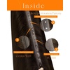 image:imageSunny Hair Weft Hair Extensions Human Hair Dark Brown With BlondeButterfly14Chocolate Brown