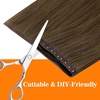 image:imageSunny Hair Weft Hair Extensions Human Hair Dark Brown With BlondeButterfly18 Light Brown