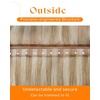 image:imageSunny Hair Weft Hair Extensions Human Hair Dark Brown With BlondeButterfly21060 Dark Golden Blonde Highlight