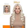 image:imageSunny Hair Weft Hair Extensions Human Hair Dark Brown With BlondeButterfly260Platinum Blonde