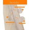 image:imageSunny Hair Weft Hair Extensions Human Hair Dark Brown With BlondeButterfly260Platinum Blonde