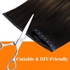 image:imageSunny Hair Weft Hair Extensions Human Hair Dark Brown With BlondeButterfly3226Dark Brown Balayage Medium Brown
