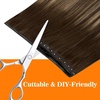 image:imageSunny Hair Weft Hair Extensions Human Hair Dark Brown With BlondeButterfly34274 Chocolate Brown Balayage Caramel Blonde