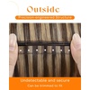 image:imageSunny Hair Weft Hair Extensions Human Hair Dark Brown With BlondeButterfly34P27Brown Highlights