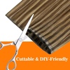 image:imageSunny Hair Weft Hair Extensions Human Hair Dark Brown With BlondeButterfly34P27Brown Highlights