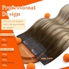 image:imageSunny Hair Wire Hair Extensions Real Human Hair Adjustable Line HairpieceA1 3822 Cool Brown Balayage