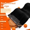 image:imageSunny Hair Wire Hair Extensions Real Human Hair Adjustable Line HairpieceA4 1 Jet Black