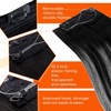 image:imageSunny Hair Wire Hair Extensions Real Human Hair Adjustable Line HairpieceB1 1BS1B Natural Black Highlight