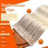 image:imageSunny Hair Wire Hair Extensions Real Human Hair Adjustable Line HairpieceB2 182260 Ash Blonde with Rose Tones Ombre